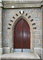 NK0060 : Doorway of Rathen Parish Kirk by Anne Burgess