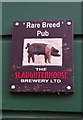 The Woodland Tavern (4) - Slaughterhouse Brewery sign, 3 Regent Street, Royal Leamington Spa