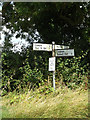 TL9870 : Roadsign on the C645 Ixworth Road by Geographer