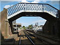 Cosham station underneath the footbridge