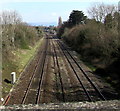 Railway from Hatherley Bridge towards Cheltenham Spa railway station