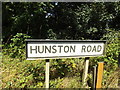 Hunston Road sign