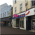 Shop to let, south side of Bank Street, Teignmouth