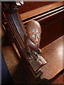 St Mary, Wetherden: bench end (1)