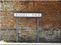 TM0890 : Boosey's Walk sign by Geographer