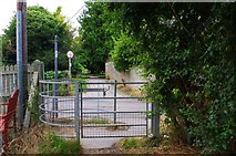 SU2199 : Kissing gate between Church Path and Wharf Lane, Lechlade-on-Thames, Glos by P L Chadwick