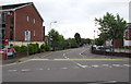 Junction at the western end of Smith Road, Cardiff