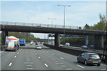 TQ1658 : Oxshott Road Bridge, M25 by N Chadwick