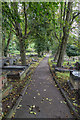 Path through the churchyard