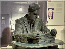 SP8633 : Alan Turing Sculpture at Bletchley Park by David Dixon