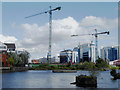 Tower cranes at Exchange Quays