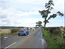 NT6932 : Roadworks on the A699 by JThomas