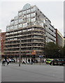 Deansgate office block under scaffolding, Manchester