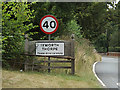 TL9172 : Ixworth Thorpe Village Name sign by Geographer