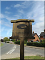 TL9174 : Honington Village sign by Geographer