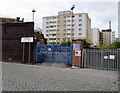 SJ8989 : Entrance to the Network Railway Stockport Depot by Jaggery
