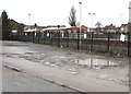 SO5140 : Hereford railway station staff car park by Jaggery