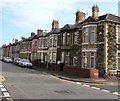 Long row of houses, London Street, Newport