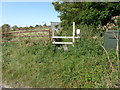 Footpath goes north from the South Downs Way on Truleigh Hill