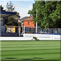 SJ9594 : Laying down the new pitch by Gerald England