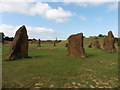 Modern stone circle on Ham Hill