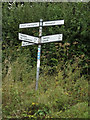 TL9073 : Roadsign on Troston Road by Geographer