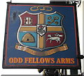 Oddfellows Arms name sign, Pontnewydd,Cwmbran