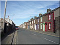 Terraced housing on the A596, Aspatria