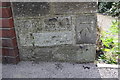 Benchmark on Beza Street railway bridge