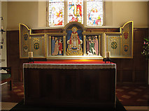 SE1746 : St Mary the Blessed Virgin, altar and reredos by Stephen Craven