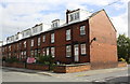 Row of houses of Garnet Terrace at Garnet View junction