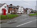 No entry (except buses) to Maeshafren, Caersws