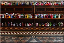 TA0322 : Barton on Humber, St. Mary's Church: The attempt to beat the world record (15,534) for knitted teddy bears 8 by Michael Garlick