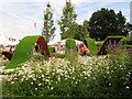 TQ1668 : The World Vision Garden, RHS Hampton Court Palace Flower Show (2016) by Peter Holmes