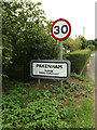 TL9369 : Pakenham Village Name sign on Mill Road by Geographer