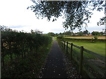 SO7119 : Footpath from the church and school to the village, Huntley by Jonathan Thacker