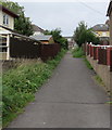 Path towards Parc Avenue, Cwmbran