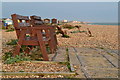 Benches on the beach, Hayling Island