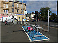NS6065 : Nextbike Glasgow cycle hire point: Bellgrove railway station by Thomas Nugent