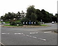 Roundabout in the middle of the B5101 Berse Road, Wrexham