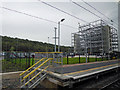 Steel framed structure at Kirkstall Forge railway station