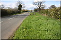 Site of bus shelter beside Ashwell Road south of Langley Lane junction