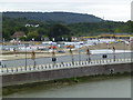 Early stage of the Peters Village development viewed from the new bridge across the River Medway