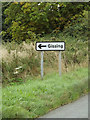 TM1487 : Roadsign on the B1134 Long Row by Geographer
