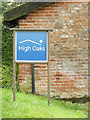 High Oaks sign