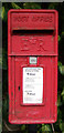 Close up, Elizabeth II postbox on Chapel Hill, Longridge