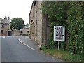Old road sign on Station Road (B6478), Long Preston