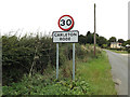 Carleton Rode Village Name sign on Church Road