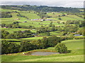 Pond And Fields Below Cefn Dolgwden