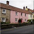 Pink cottage, St Thomas Street, Wells